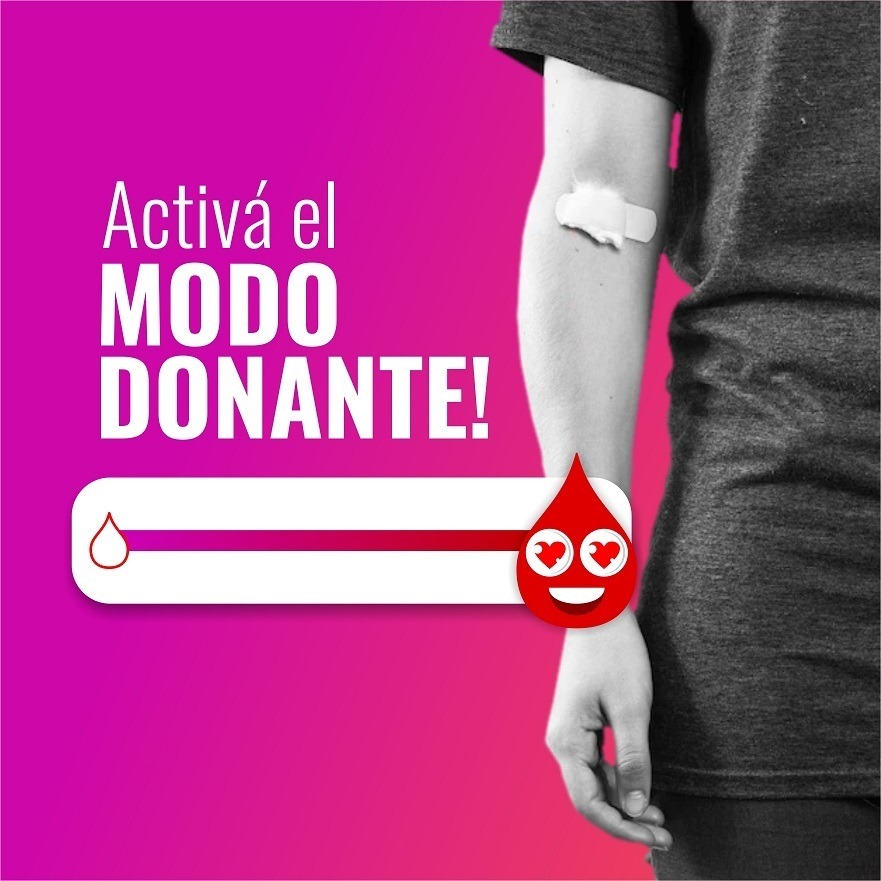 Activá el modo donante. VII Jornanda de Donación Voluntaria de Sangre
